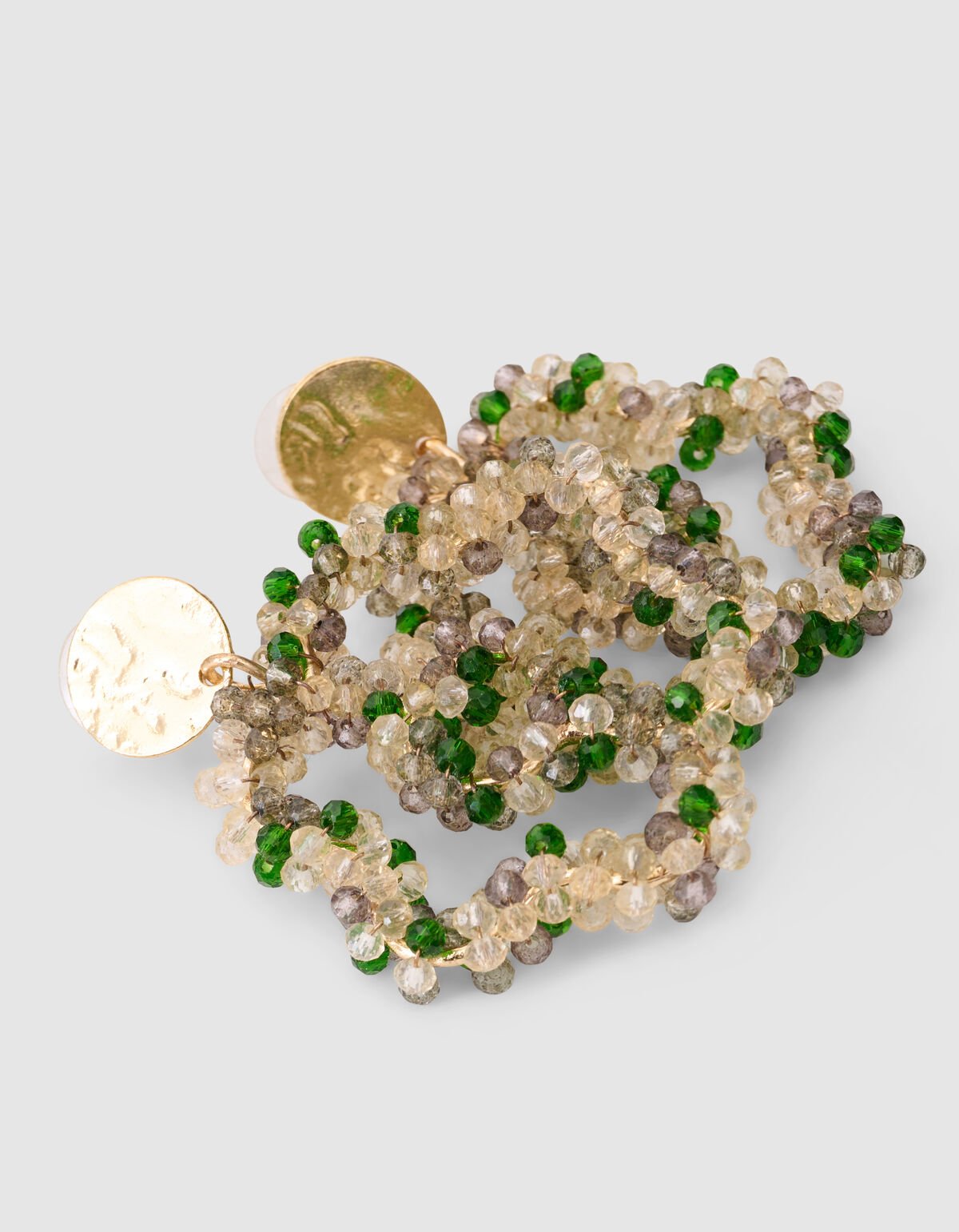 Multi Beaded Oorbellen Groen SHOEBY ACCESSOIRES