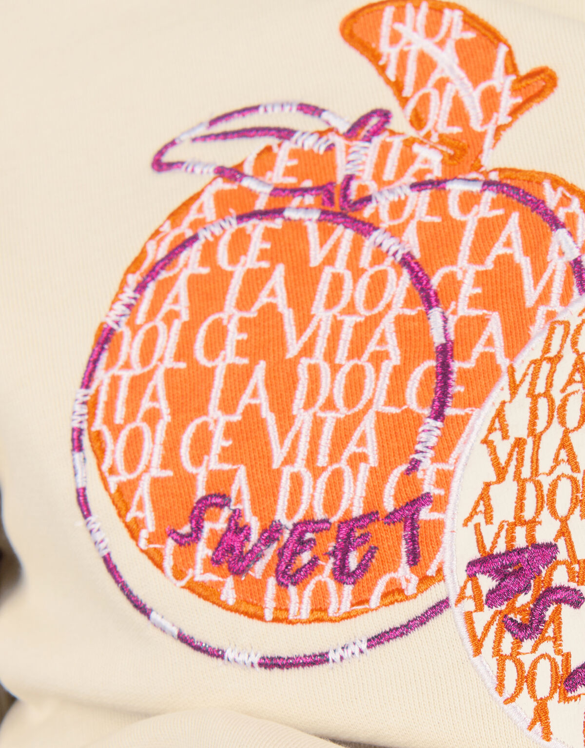 Artwork Sweat T-shirt Gebroken Wit SHOEBY GIRLS