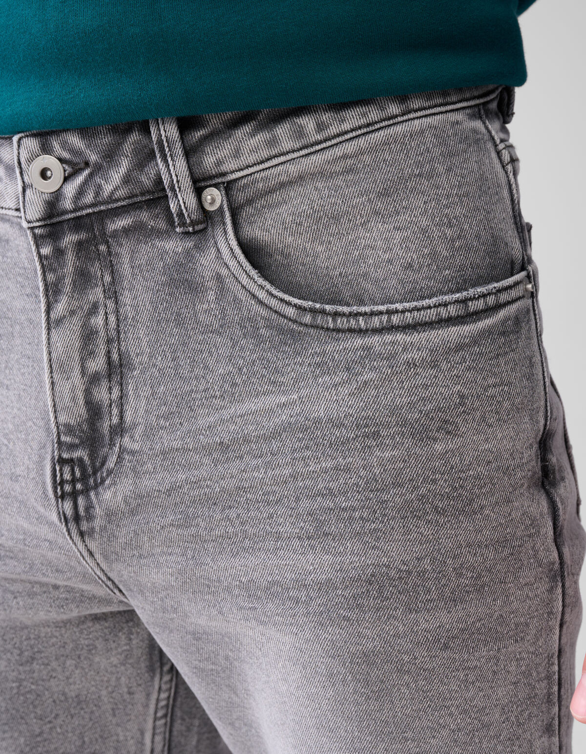 Tapered Fit Jeans Grijs L32 SHOEBY MEN