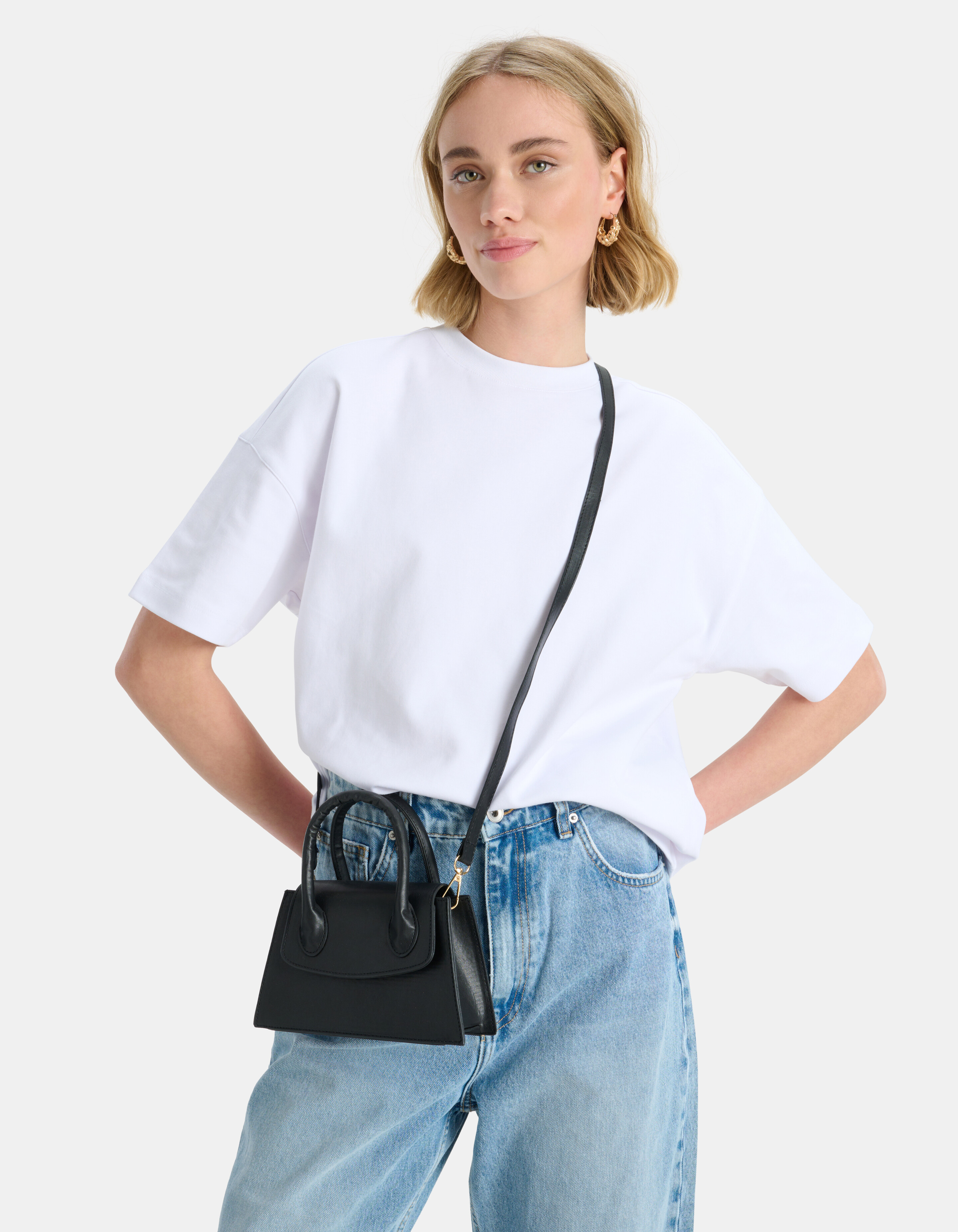 Small Handle Tas Zwart ACCESSOIRES SHOEBY