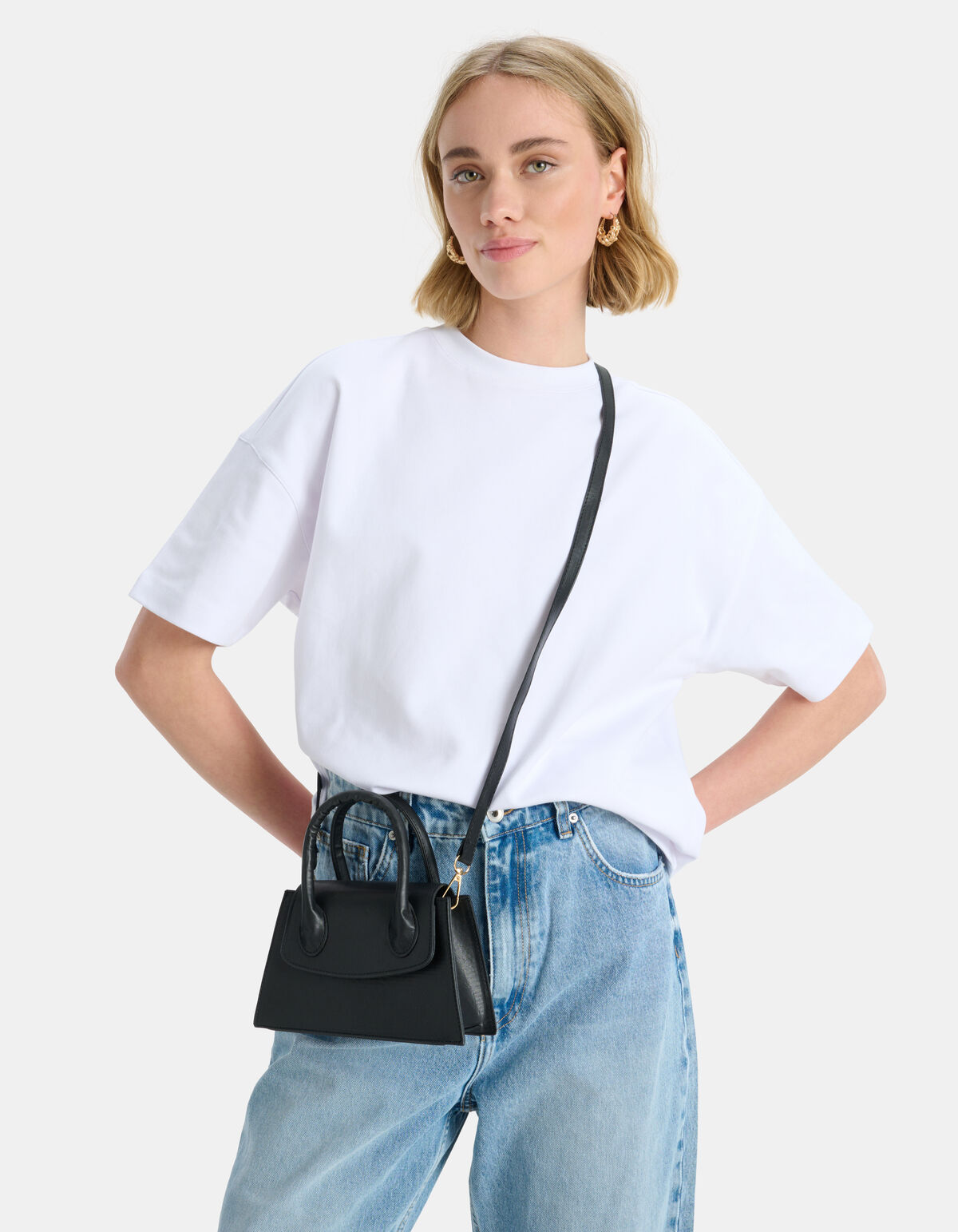 Small Handle Tas Zwart ACCESSOIRES SHOEBY