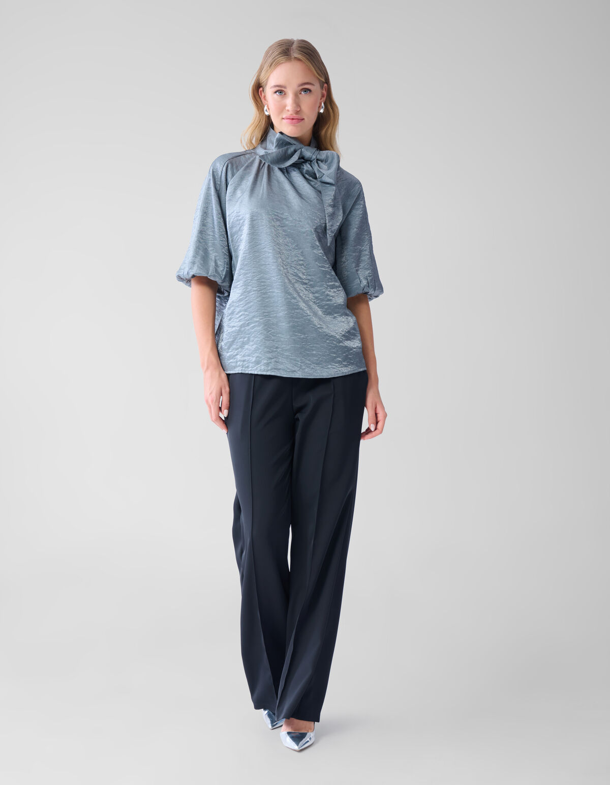 Shine Blouse Donkergrijs SHOEBY WOMEN