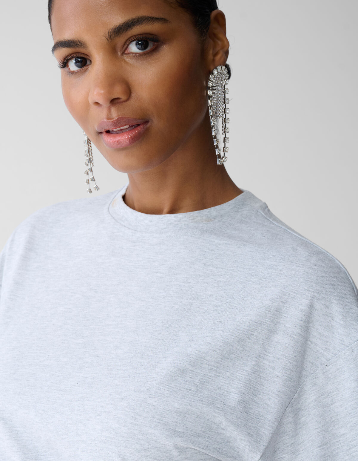 Getailleerd T-shirt Lichtgrijs SHOEBY WOMEN