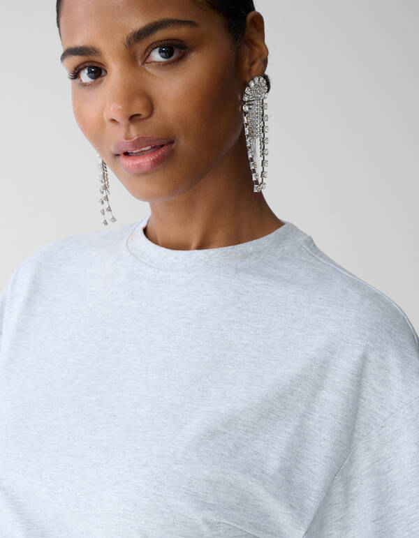 Getailleerd T-shirt Lichtgrijs SHOEBY WOMEN