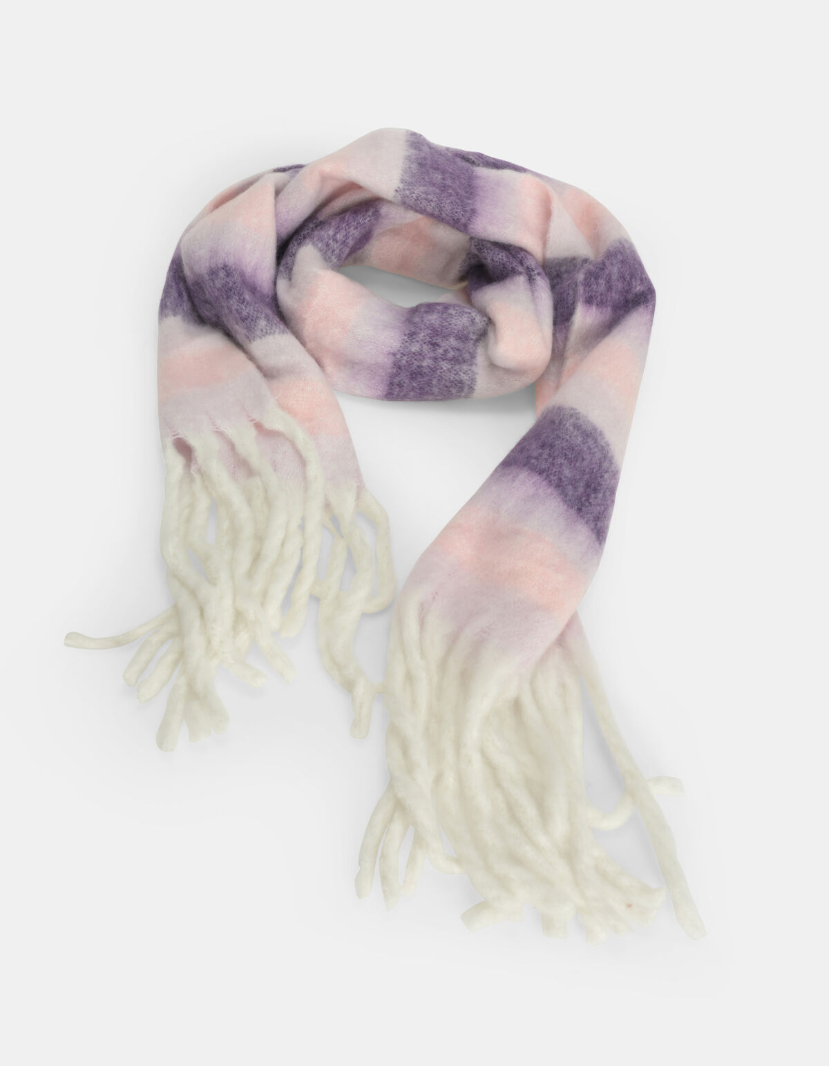 Paarse Gestreepte Sjaal SHOEBY ACCESSOIRES