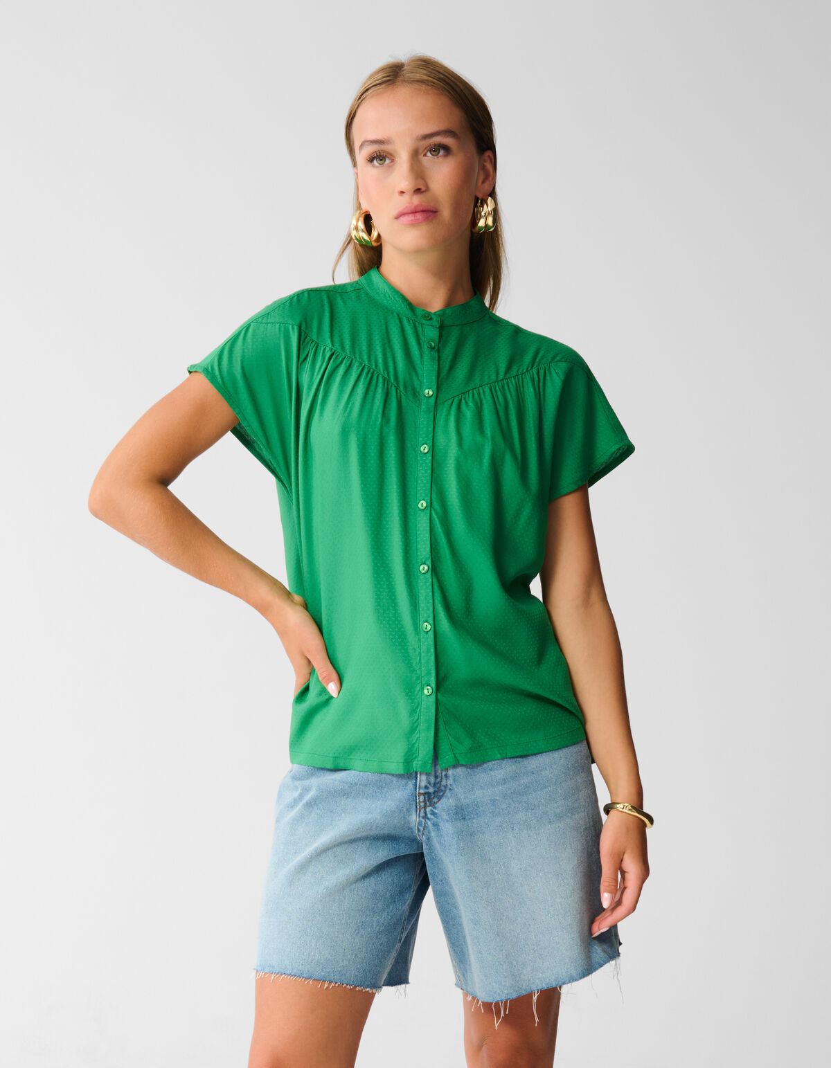 Structuur Top Groen SHOEBY WOMEN