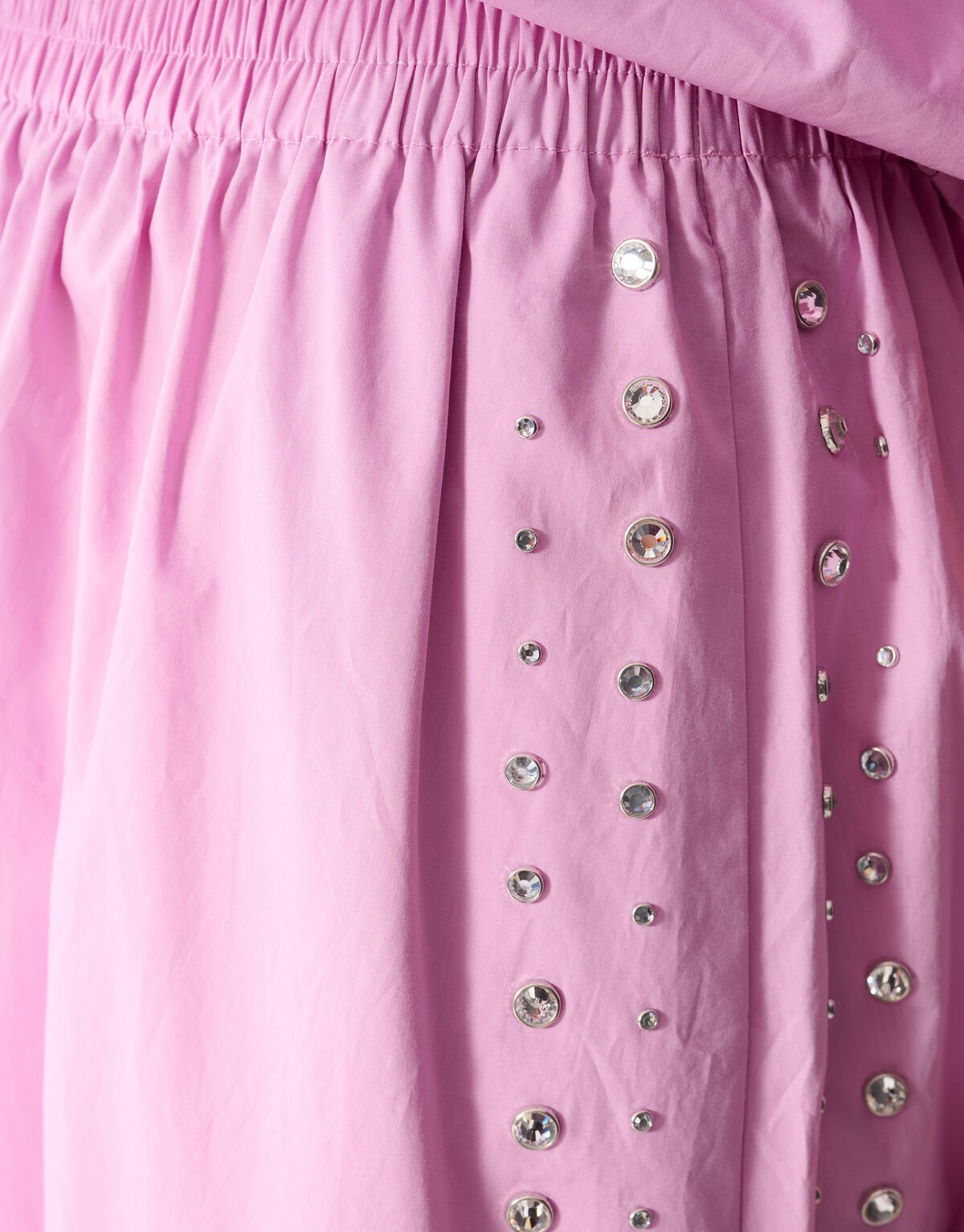 Poplin Studs Maxi Rok Roze SHOEBY WOMEN