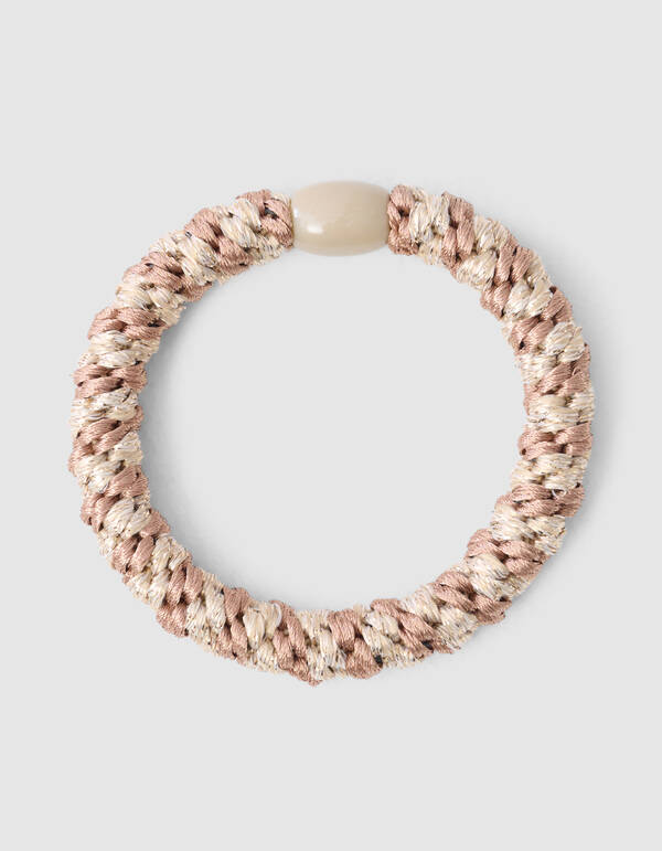 Lurex Haarelastiek Bruin SHOEBY ACCESSOIRES