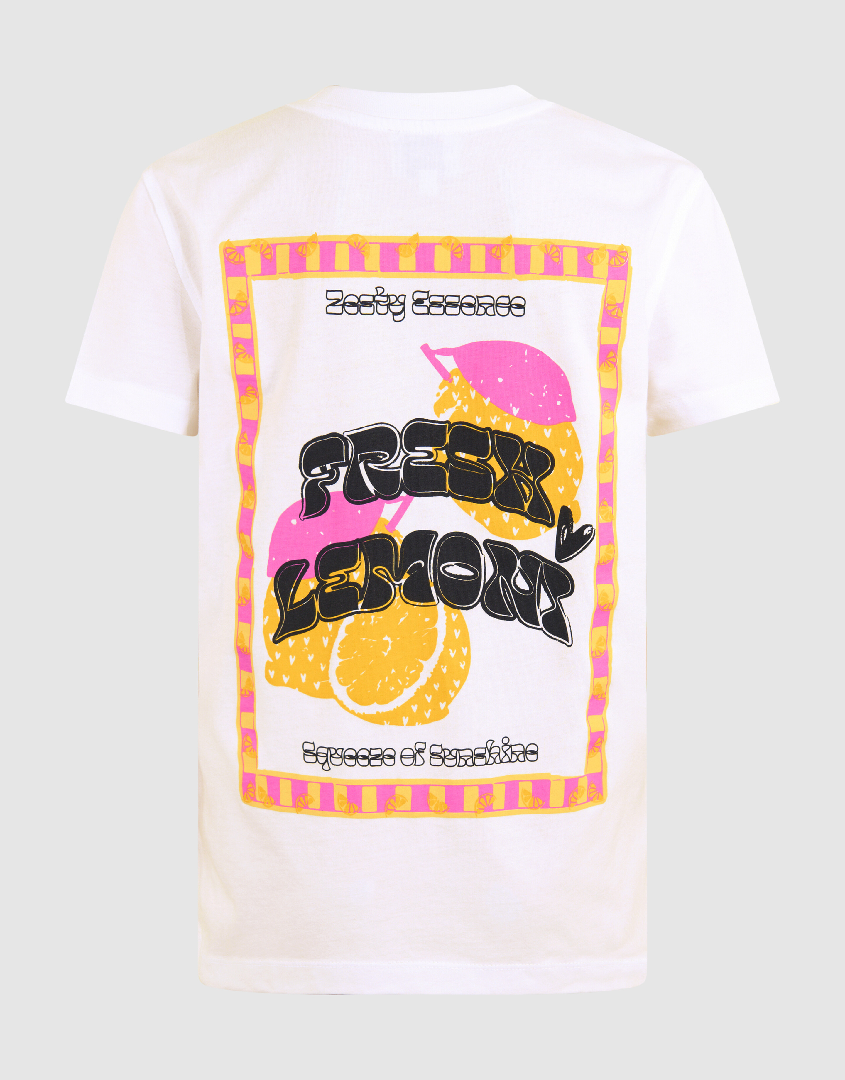 Exotic Artwork T-shirt Wit SHOEBY GIRLS