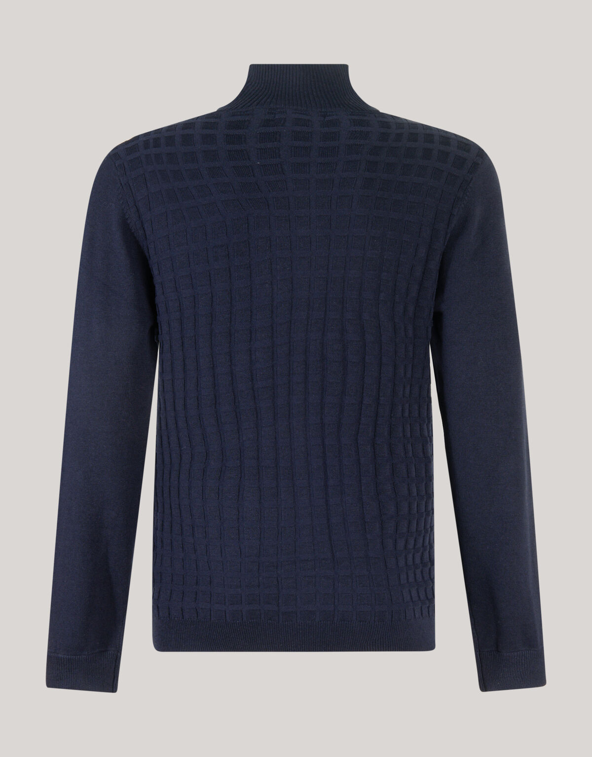 Structuur Zip Vest Donkerblauw SHOEBY MEN