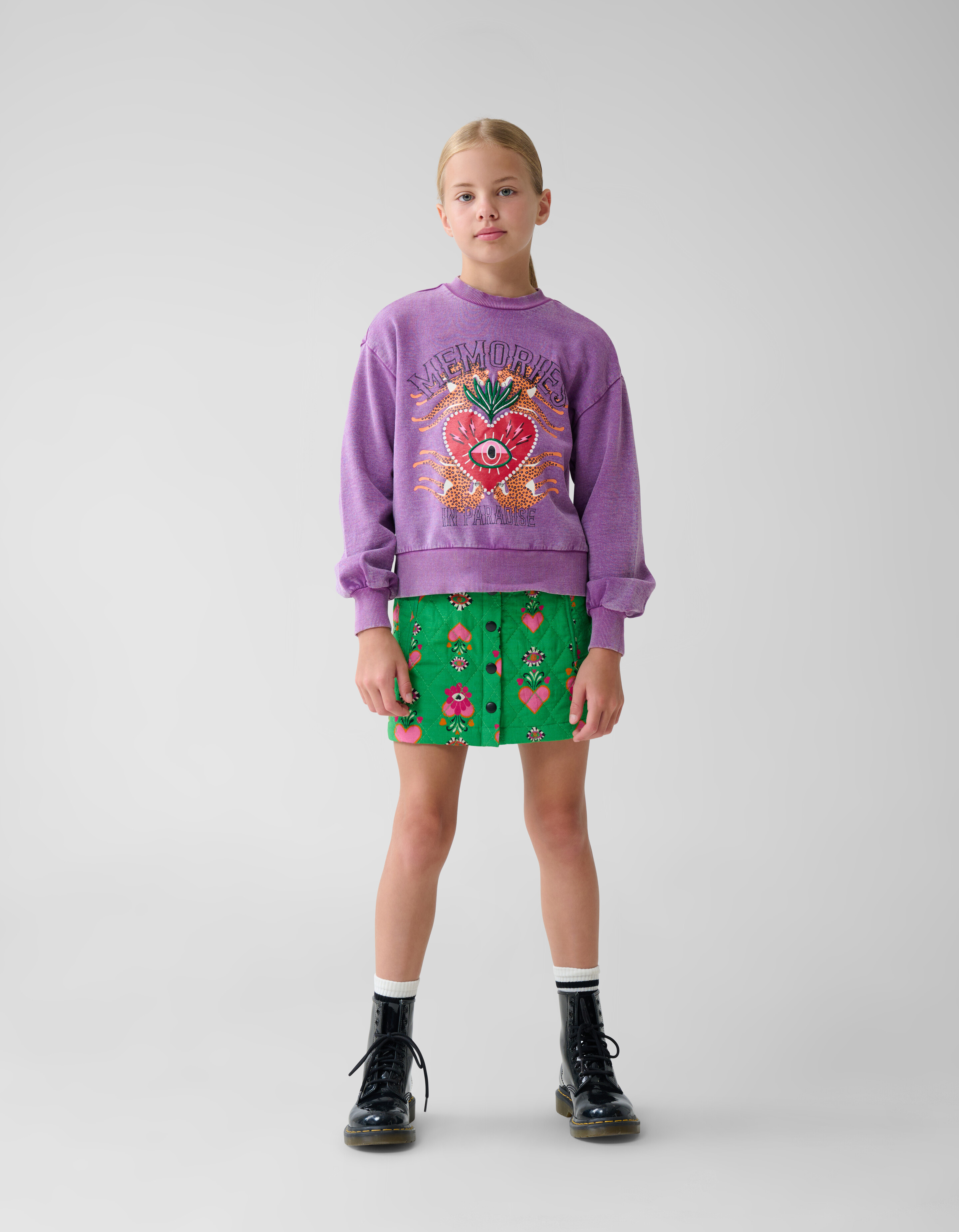 Artwork Sweater Paars SHOEBY GIRLS