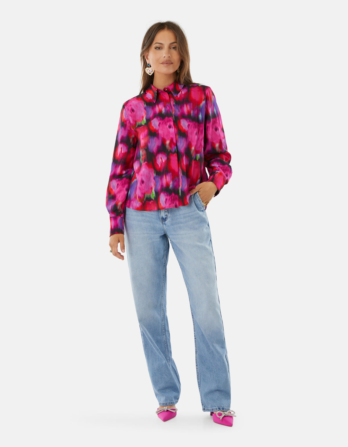 Printed Blouse Roze By Lizzy SHOEBY WOMEN