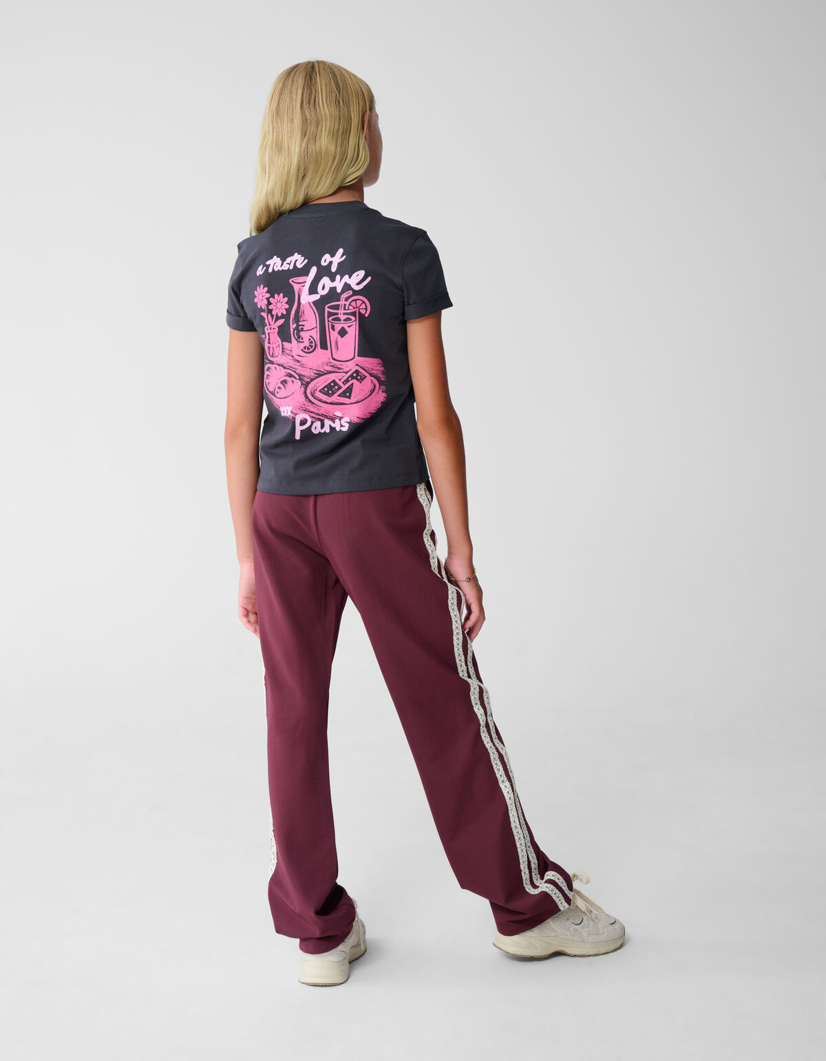 Taste Of Love Artwork T-shirt Donkergrijs SHOEBY GIRLS