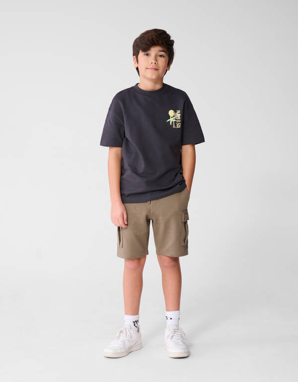 Playa Artwork T-shirt Donkergrijs SHOEBY BOYS