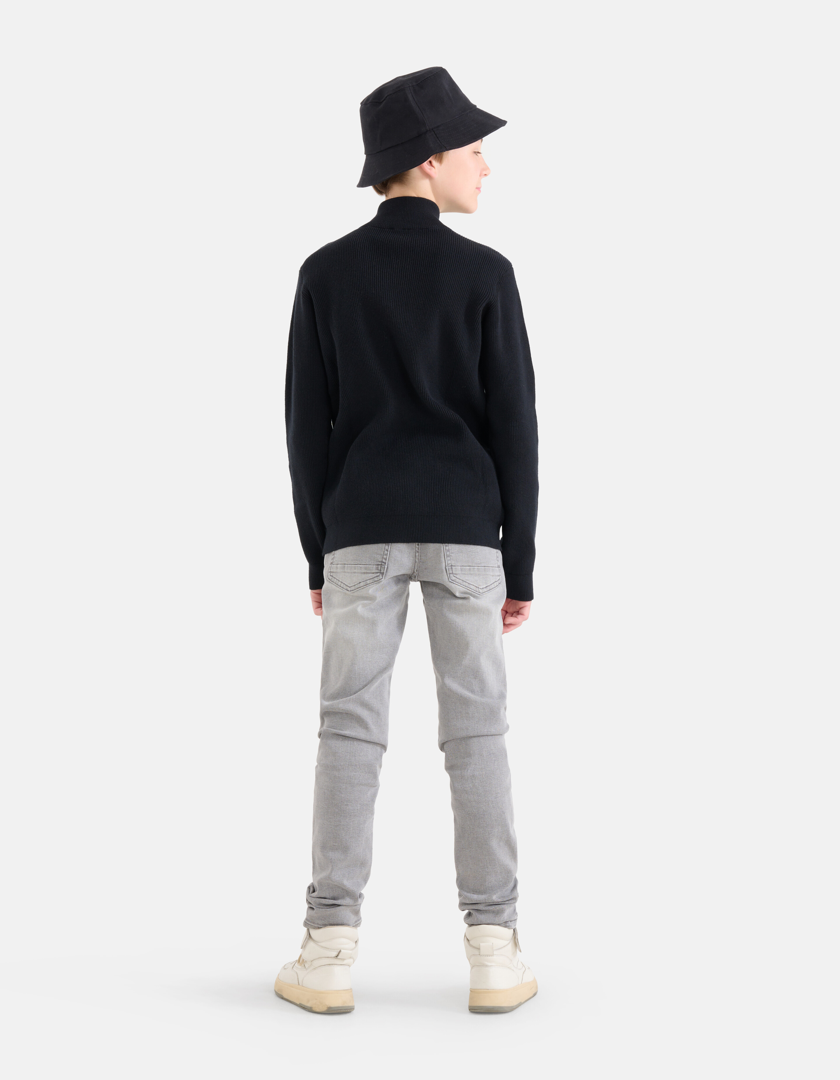 Zipper Trui Zwart SHOEBY BOYS