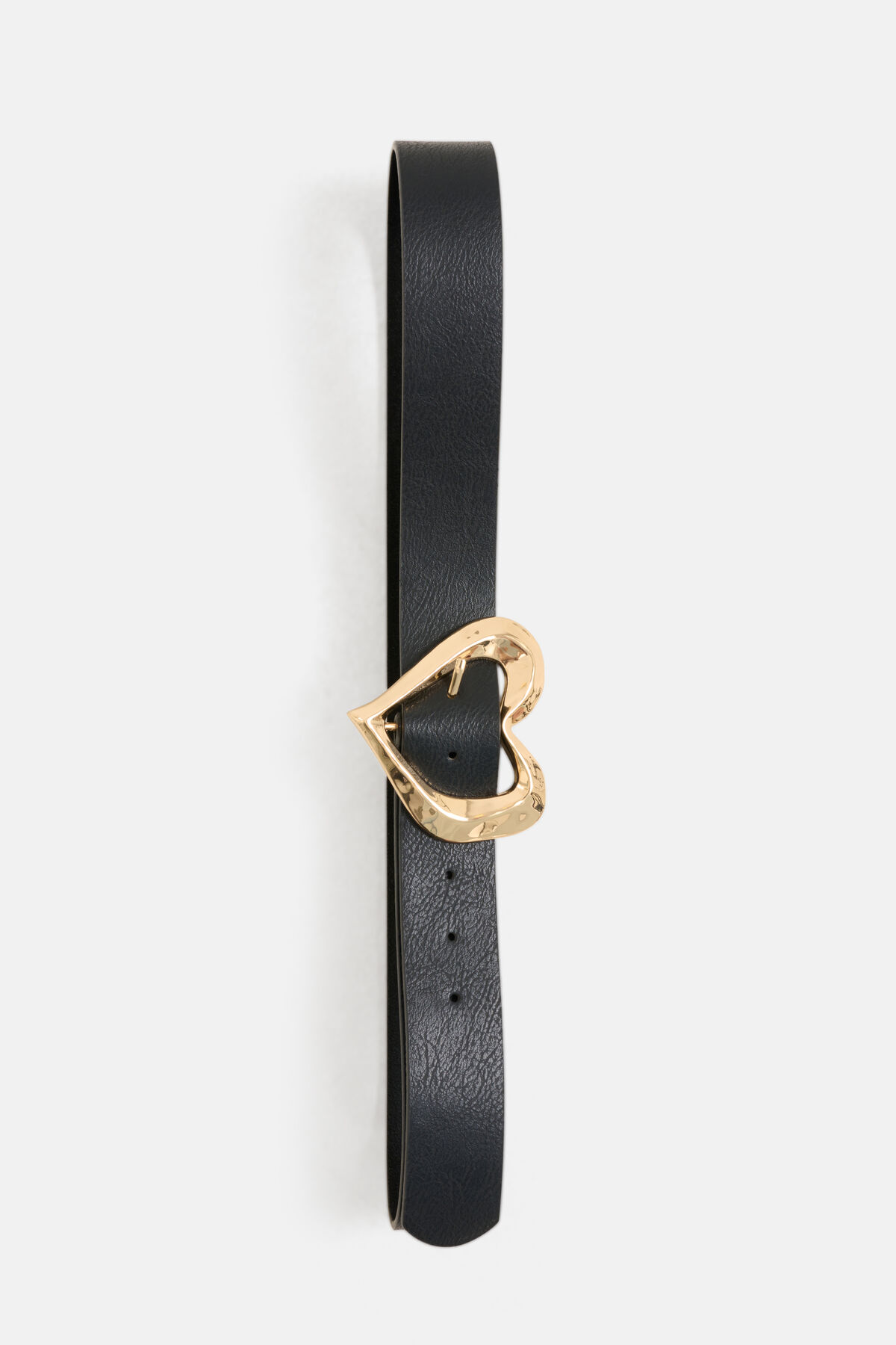 Heart Gesp Riem Zwart SHOEBY ACCESSOIRES