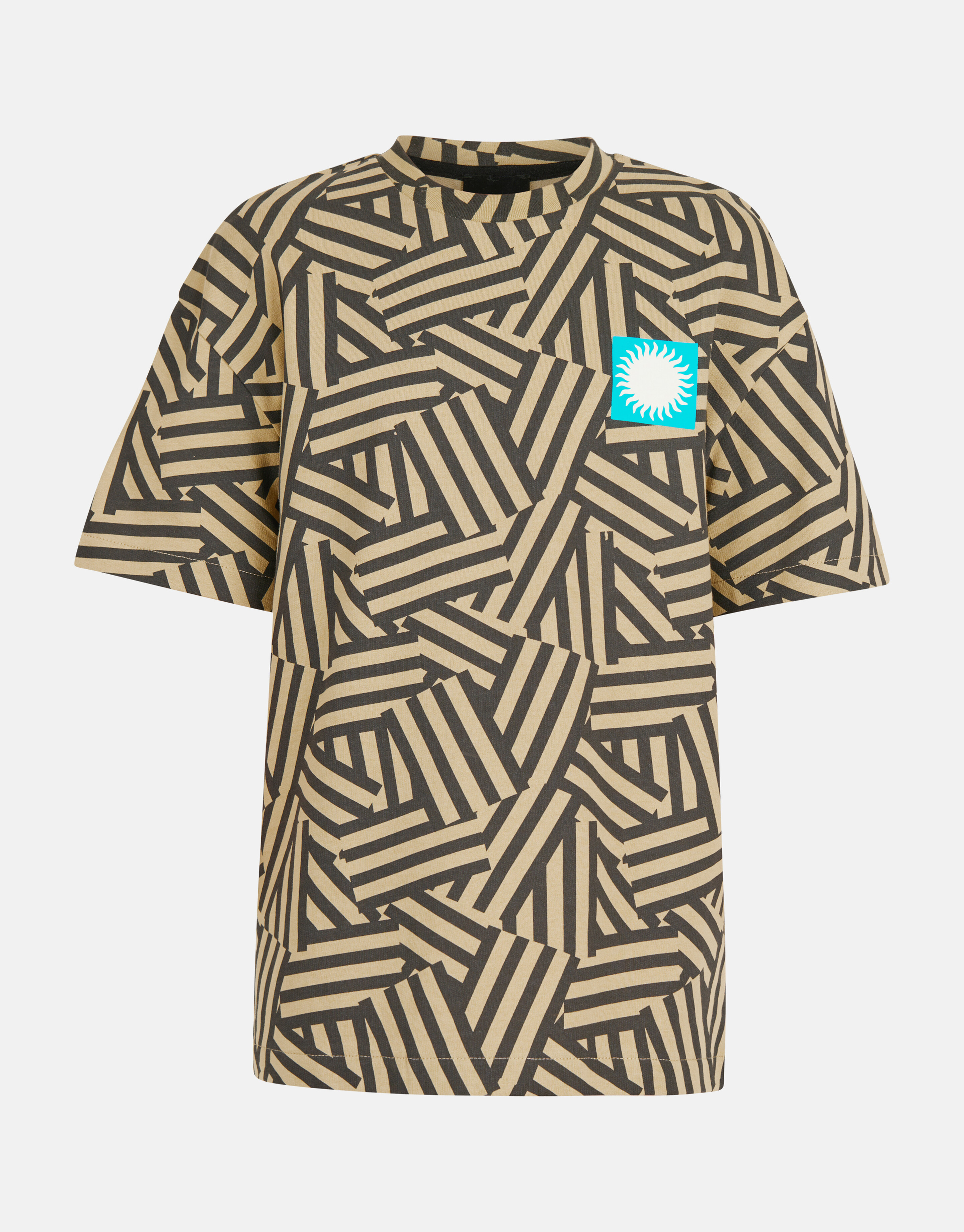 Geometrisch T-shirt Zand SHOEBY BOYS