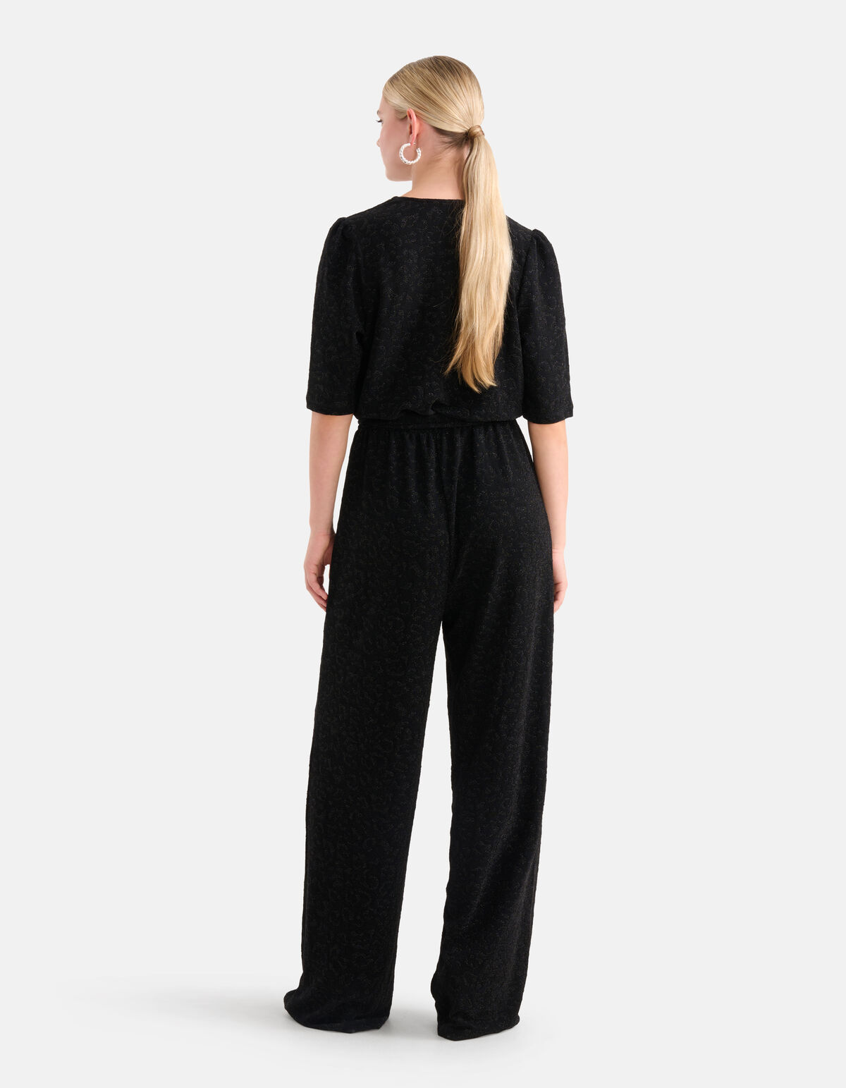 Lurex Jumpsuit Zwart SHOEBY WOMEN
