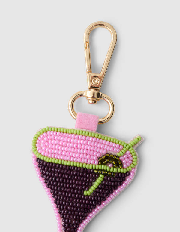 Beaded Cocktail Bagcharm Roze SHOEBY ACCESSOIRES