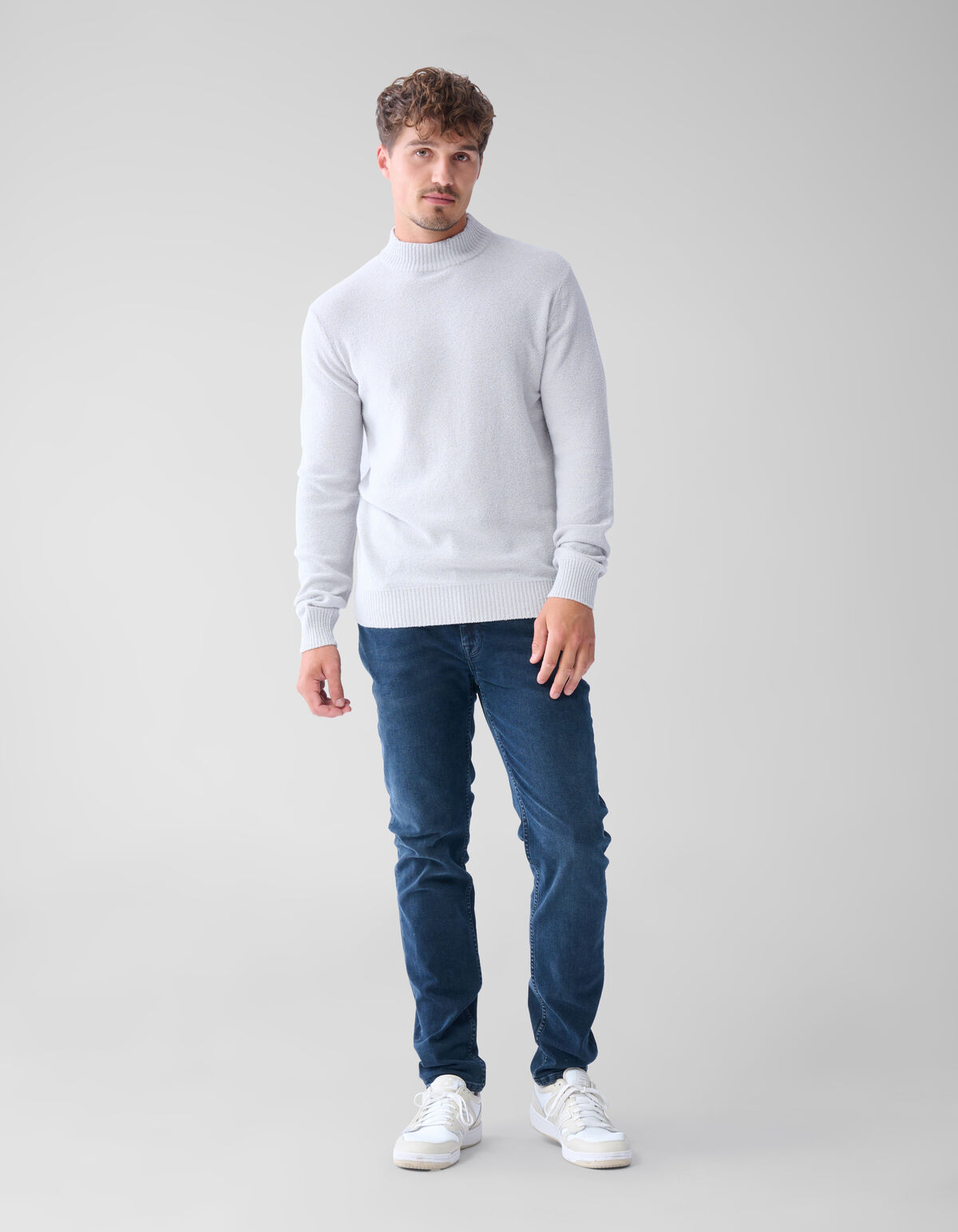 Boucle Trui Grijs SHOEBY MEN