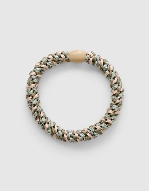 Lurex Haarelastiek Khaki SHOEBY ACCESSOIRES