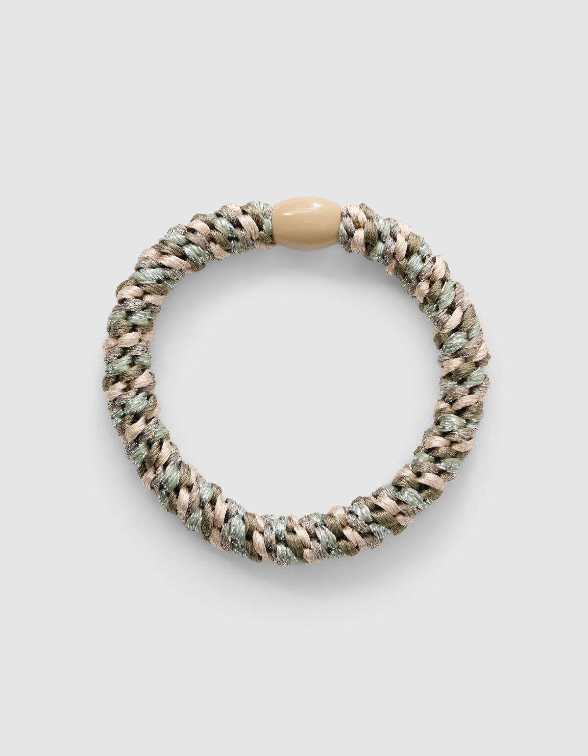 Lurex Haarelastiek Khaki SHOEBY ACCESSOIRES