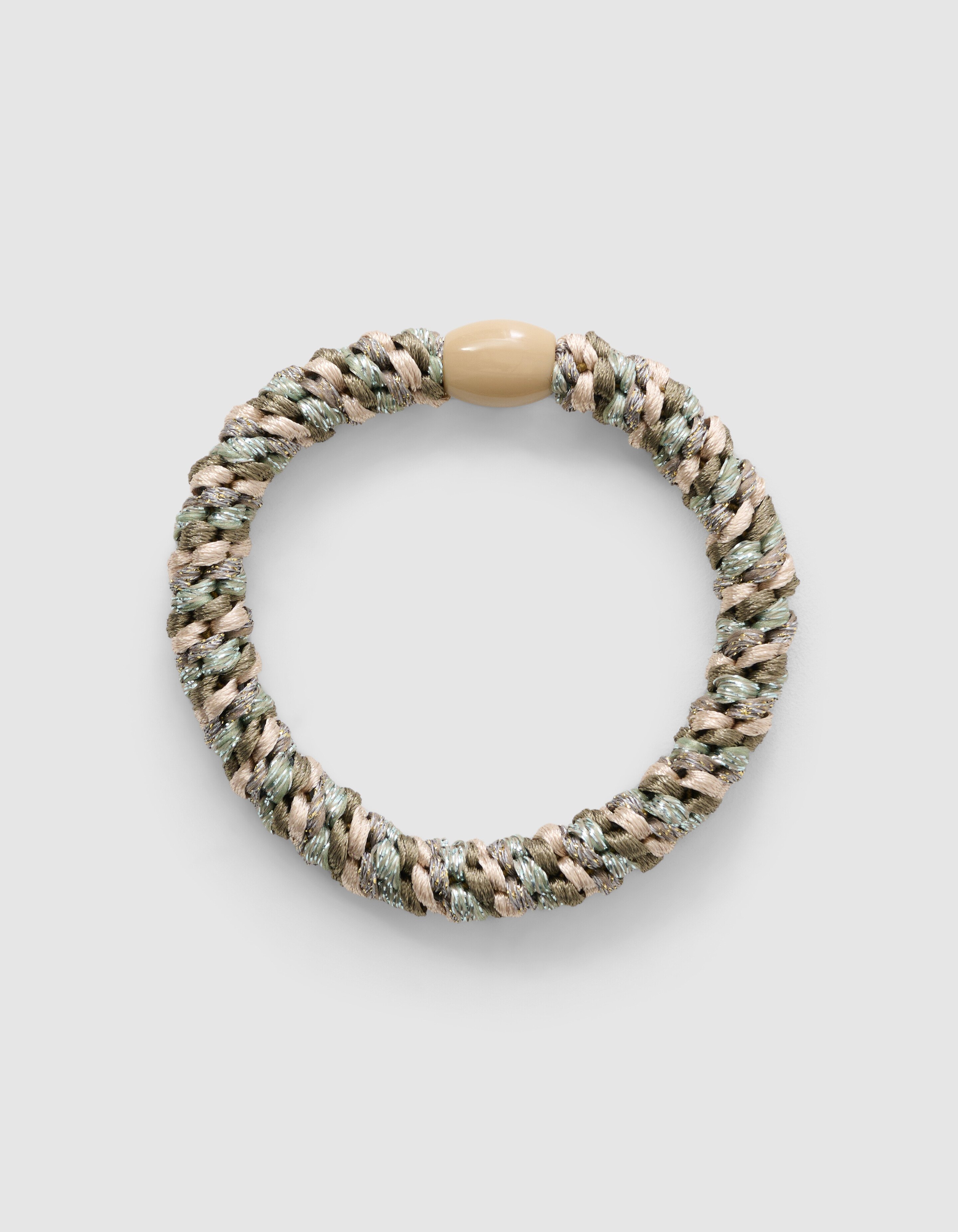 Lurex Haarelastiek Khaki SHOEBY ACCESSOIRES