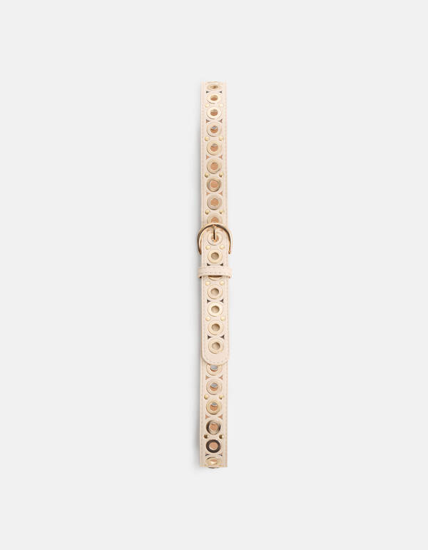 Eyelet Riem Gebroken Wit SHOEBY ACCESSOIRES