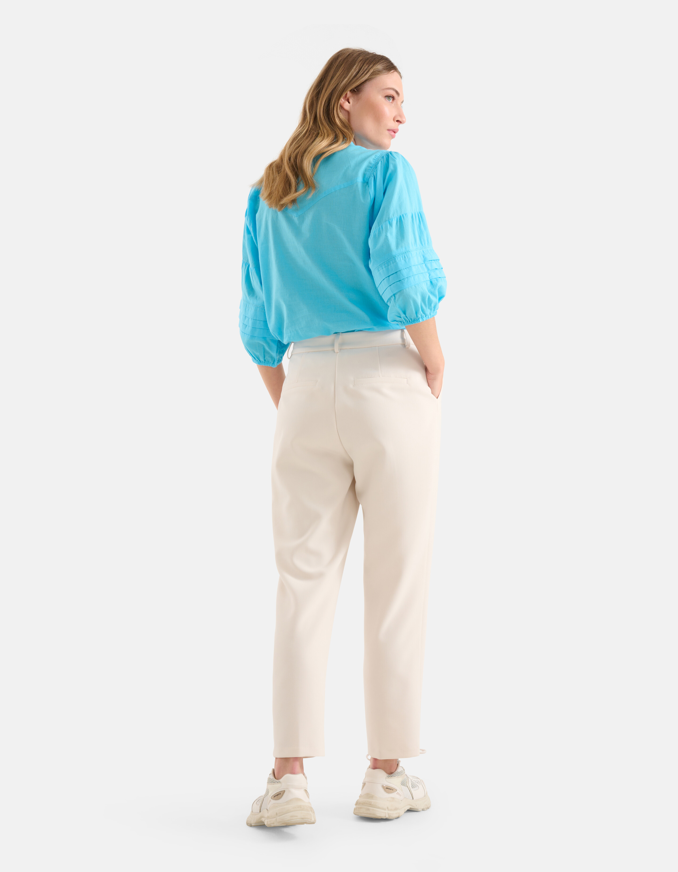 Straight Fit Pantalon Gebroken Wit SHOEBY WOMEN