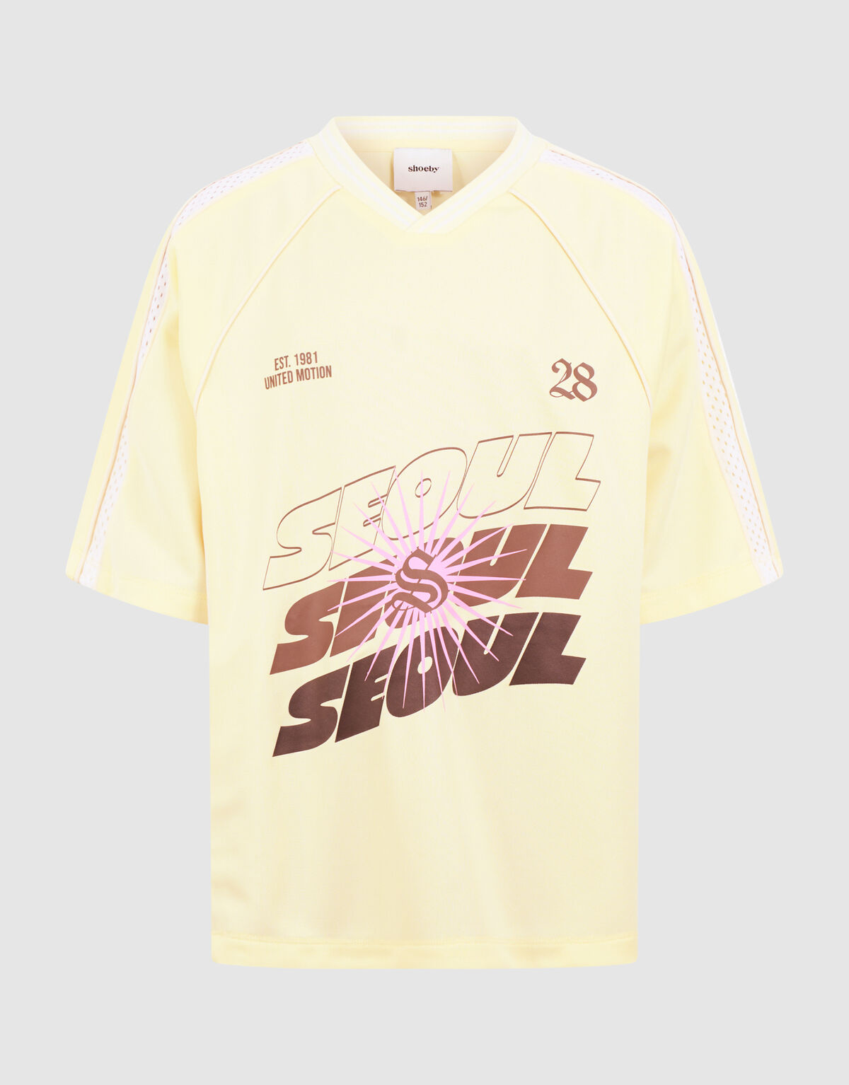 Seoul Baseball T-shirt Lichtgeel SHOEBY GIRLS