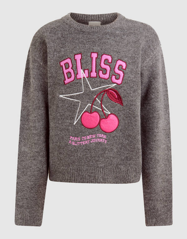 Bliss Artwork Trui Donkergrijs SHOEBY GIRLS