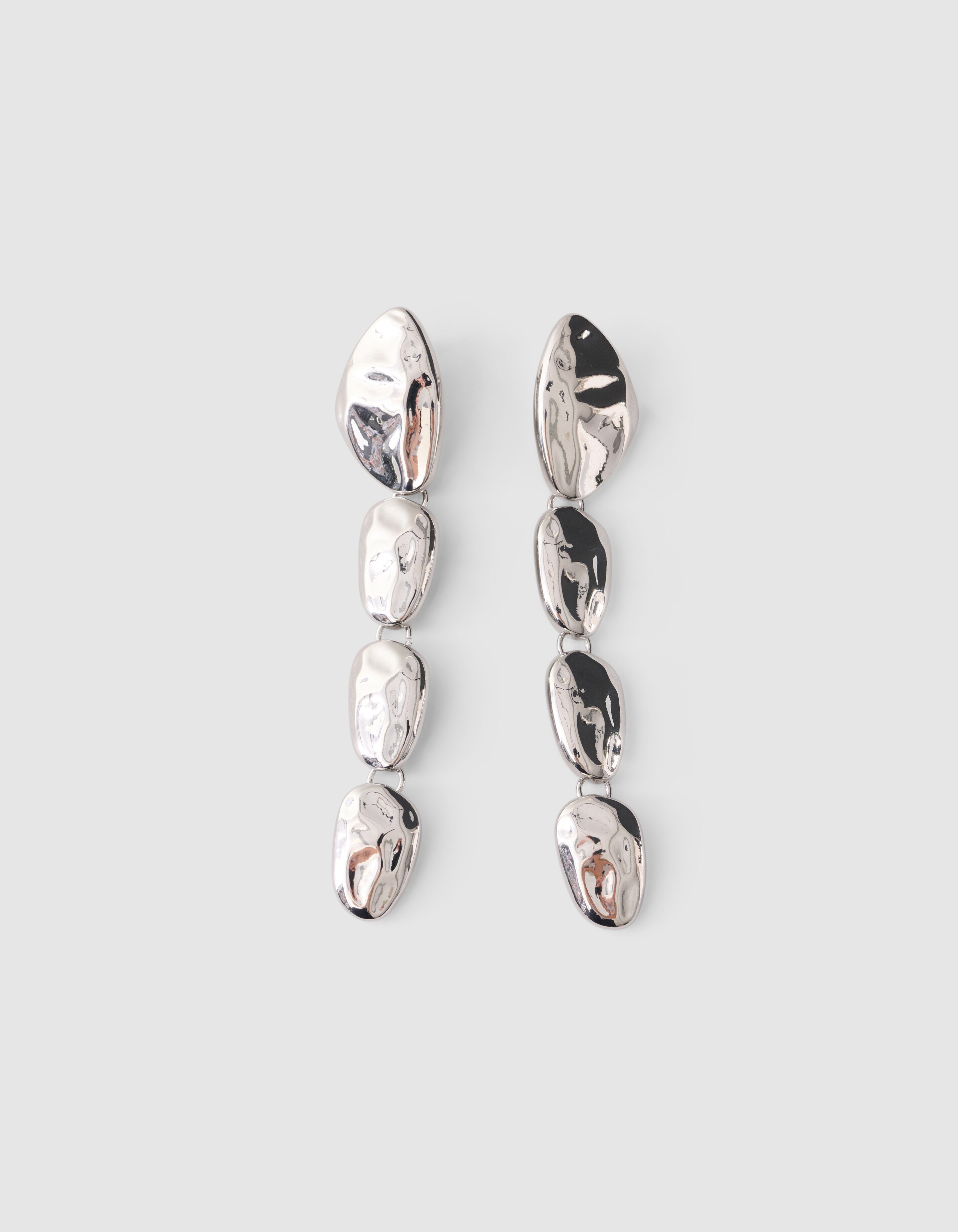 Hanging Stone Oorbellen Zilver SHOEBY ACCESSOIRES