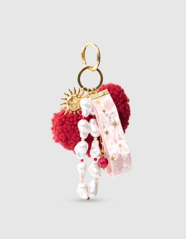Heart Bagcharm Rood SHOEBY ACCESSOIRES