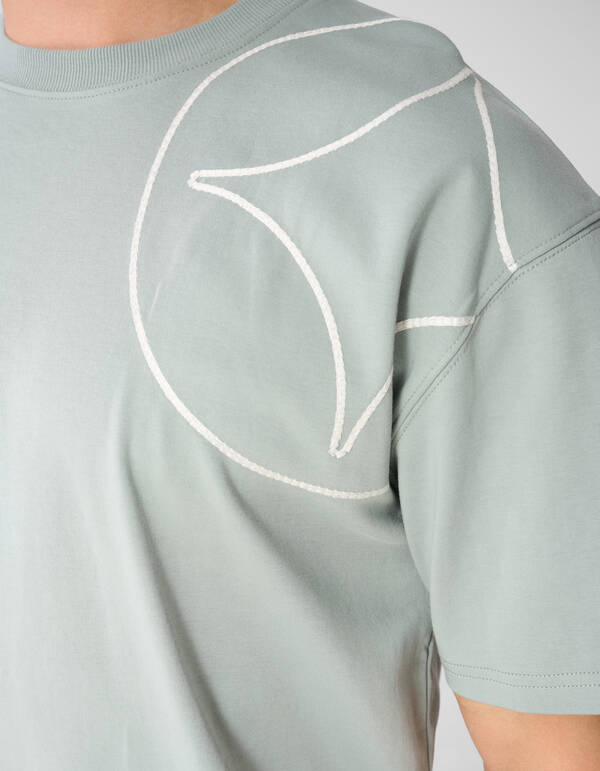 Embroidery Spark T-shirt Lichtgroen SHOEBY MEN