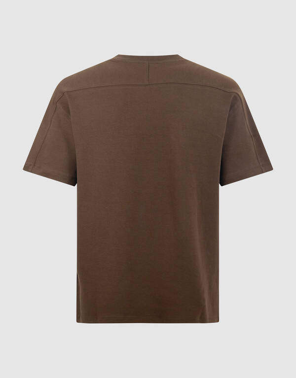 Spark Label T-shirt Donkerbruin SHOEBY MEN