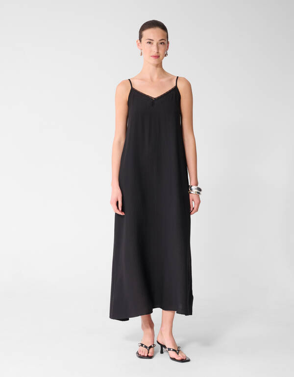 Kanten Maxi Jurk Zwart SHOEBY WOMEN