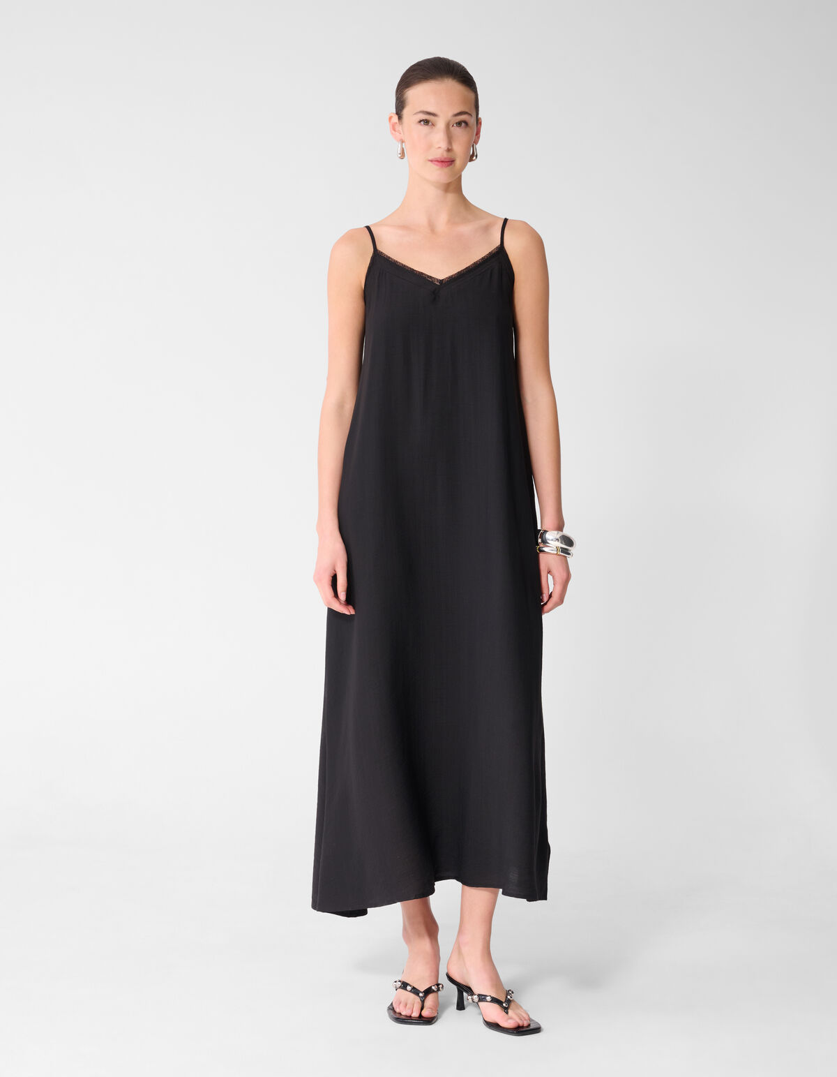 Kanten Maxi Jurk Zwart SHOEBY WOMEN