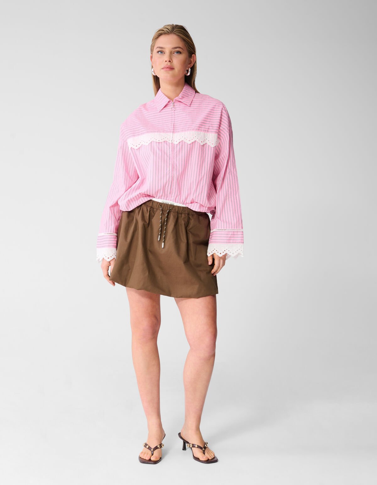 Cargo Balloon Mini Rok Bruin SHOEBY WOMEN