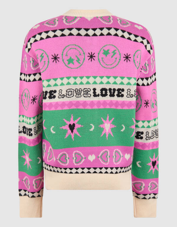 Printed Vest Gebroken Wit SHOEBY GIRLS