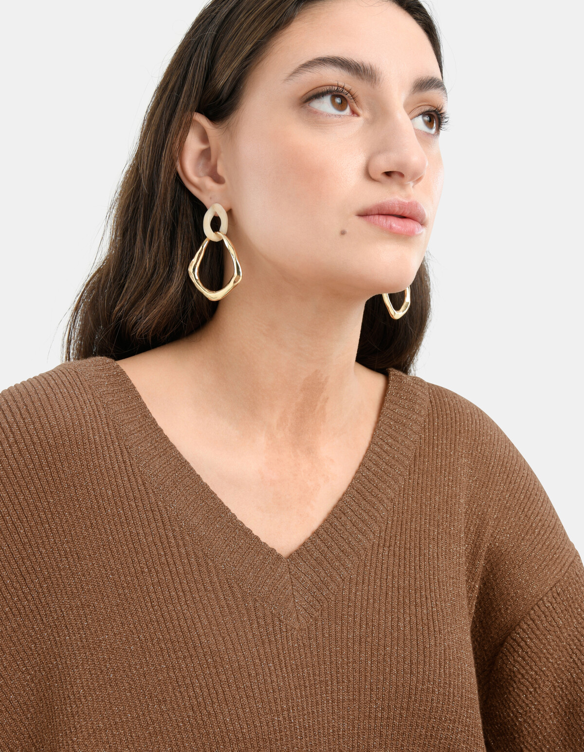 Glitter V-Hals Jurk EKSEPT
