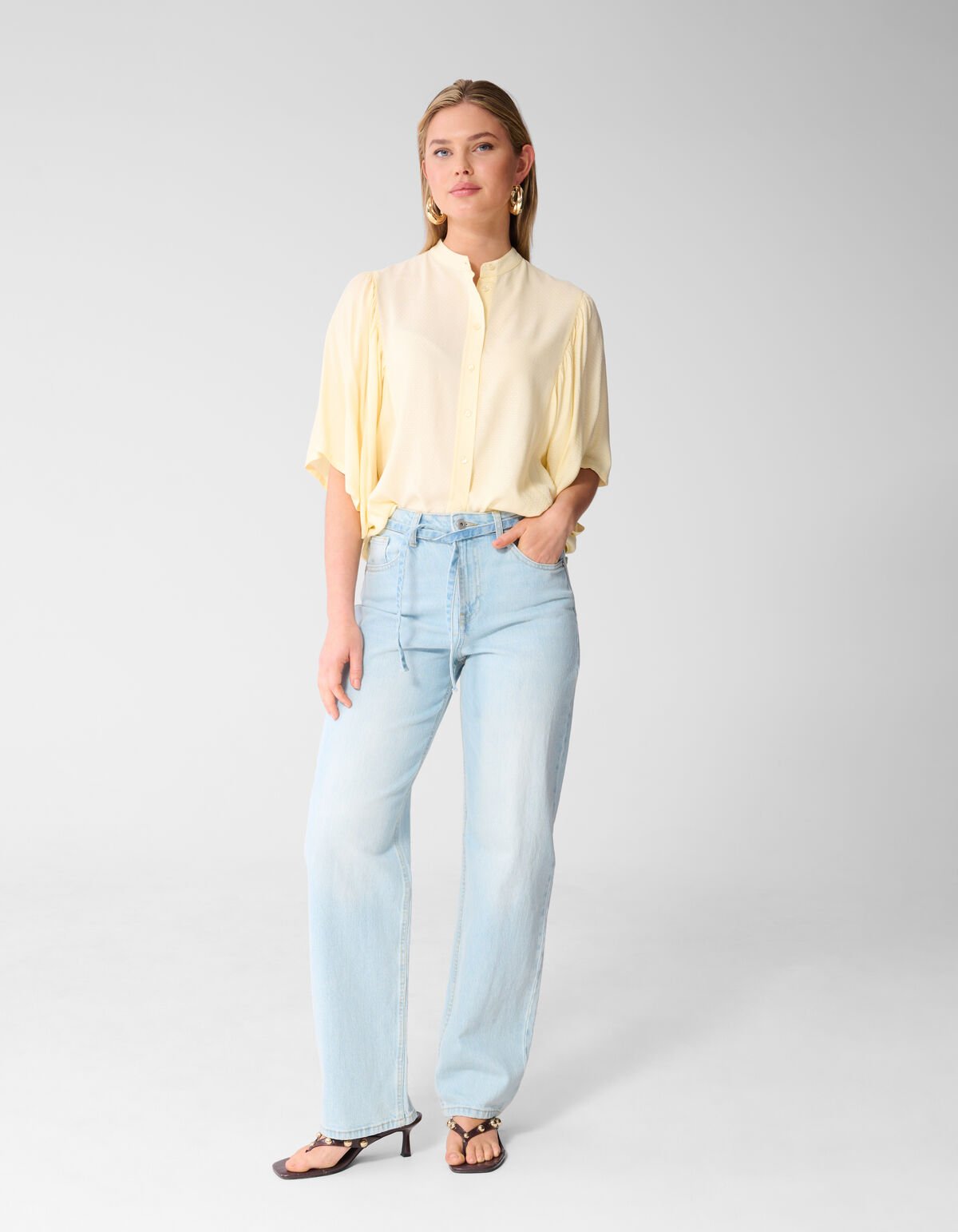 Flowy Top Lichtgeel SHOEBY WOMEN