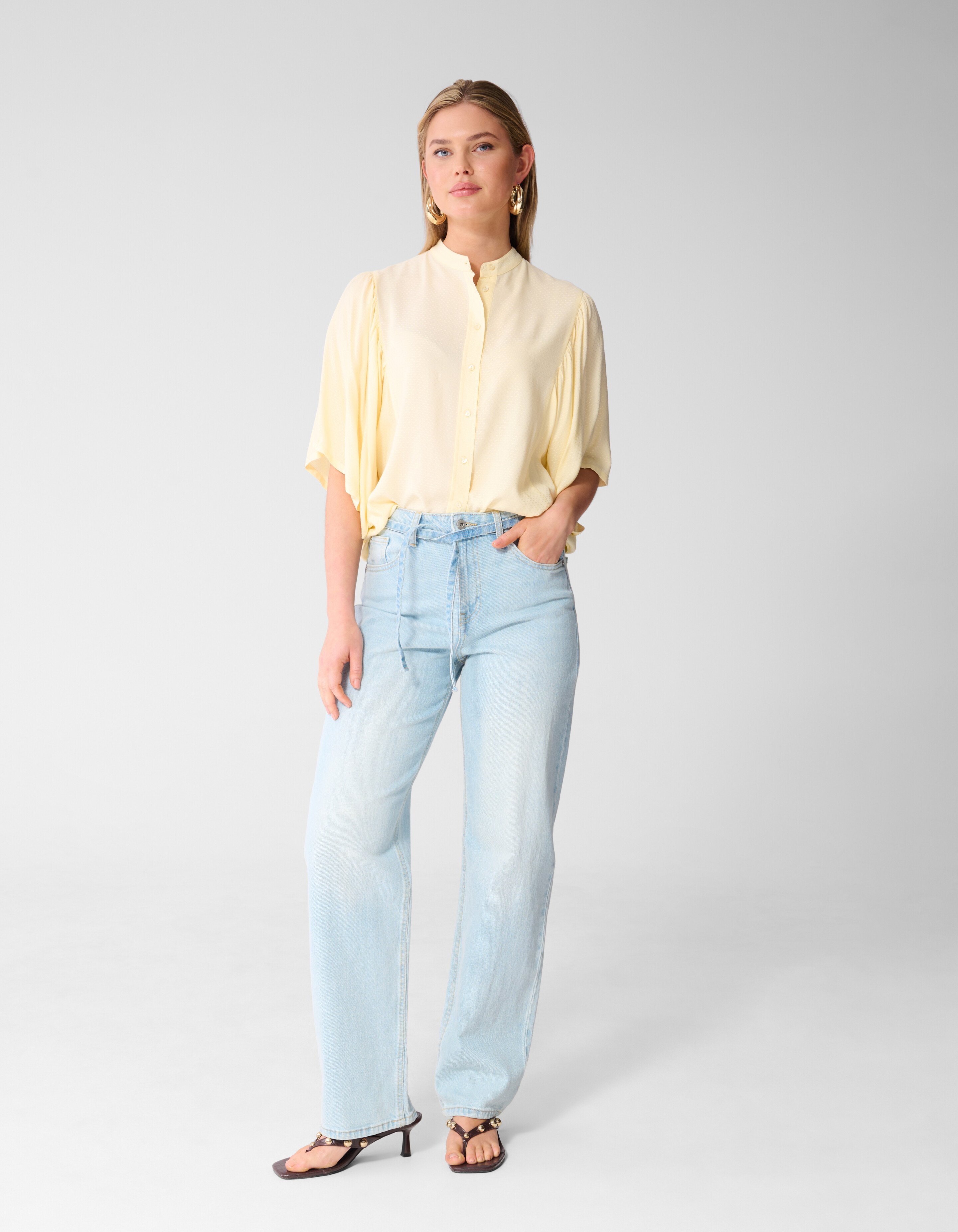 Flowy Top Lichtgeel SHOEBY WOMEN