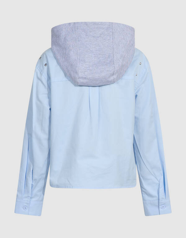 Hooded Blouse Lichtblauw SHOEBY GIRLS