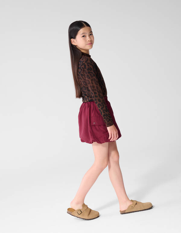 Parachute Balloon Fit Rok Donkerrood SHOEBY GIRLS
