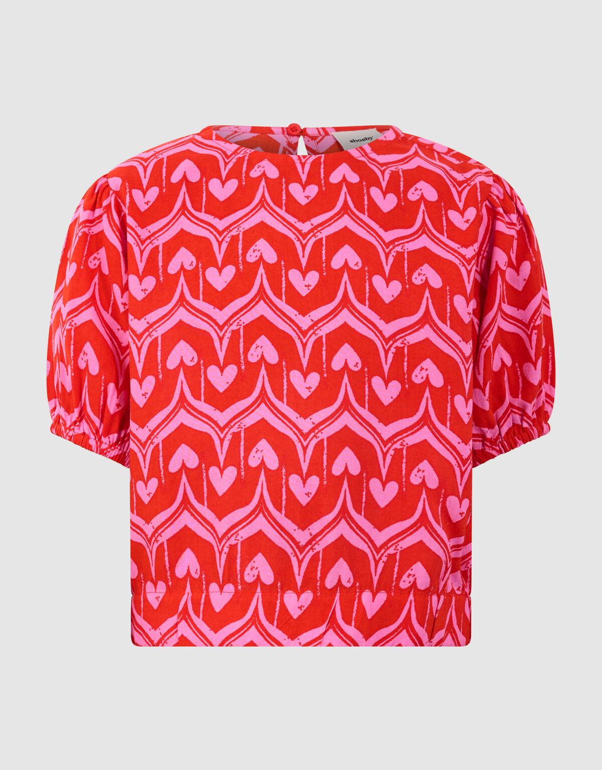Heart Print Top Roze/Rood SHOEBY GIRLS