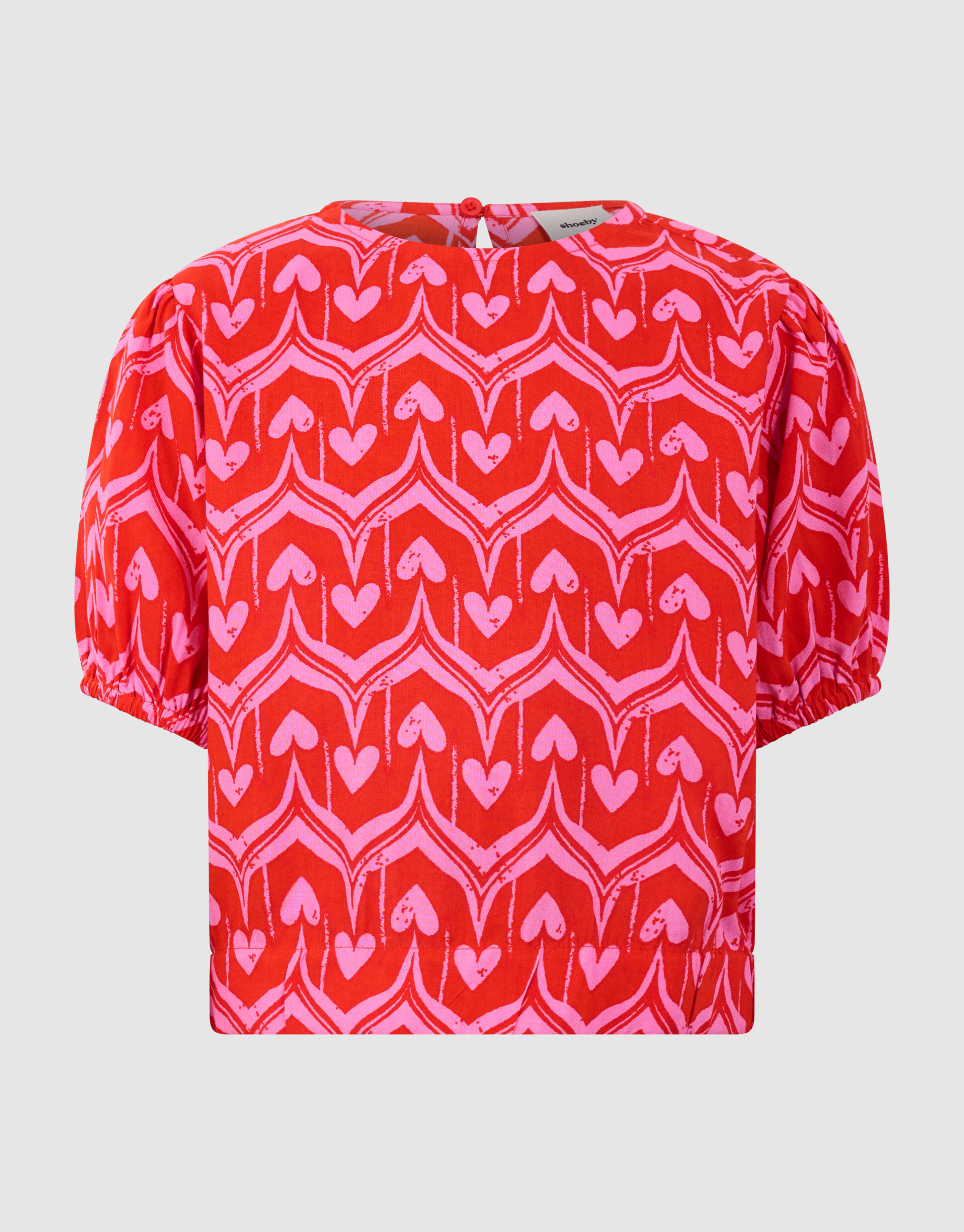 Heart Print Top Roze/Rood SHOEBY GIRLS