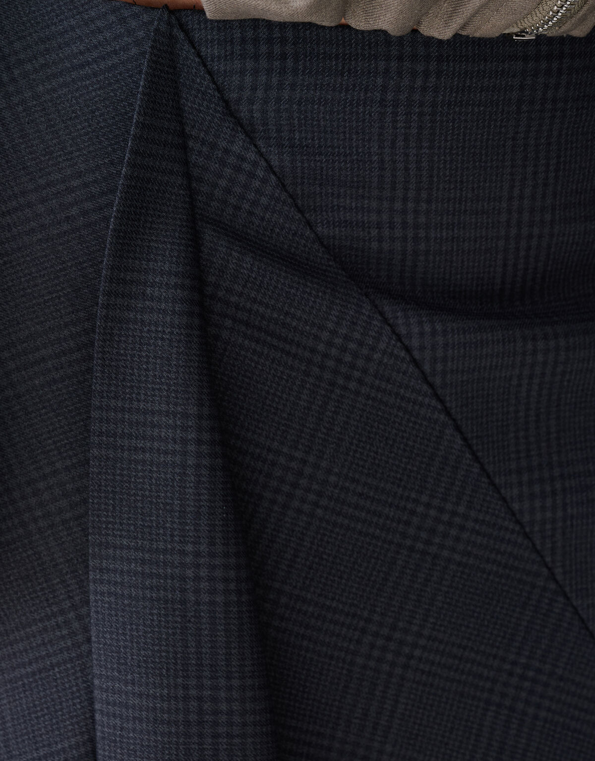 Ruiten Maxi Rok Donkergrijs SHOEBY WOMEN