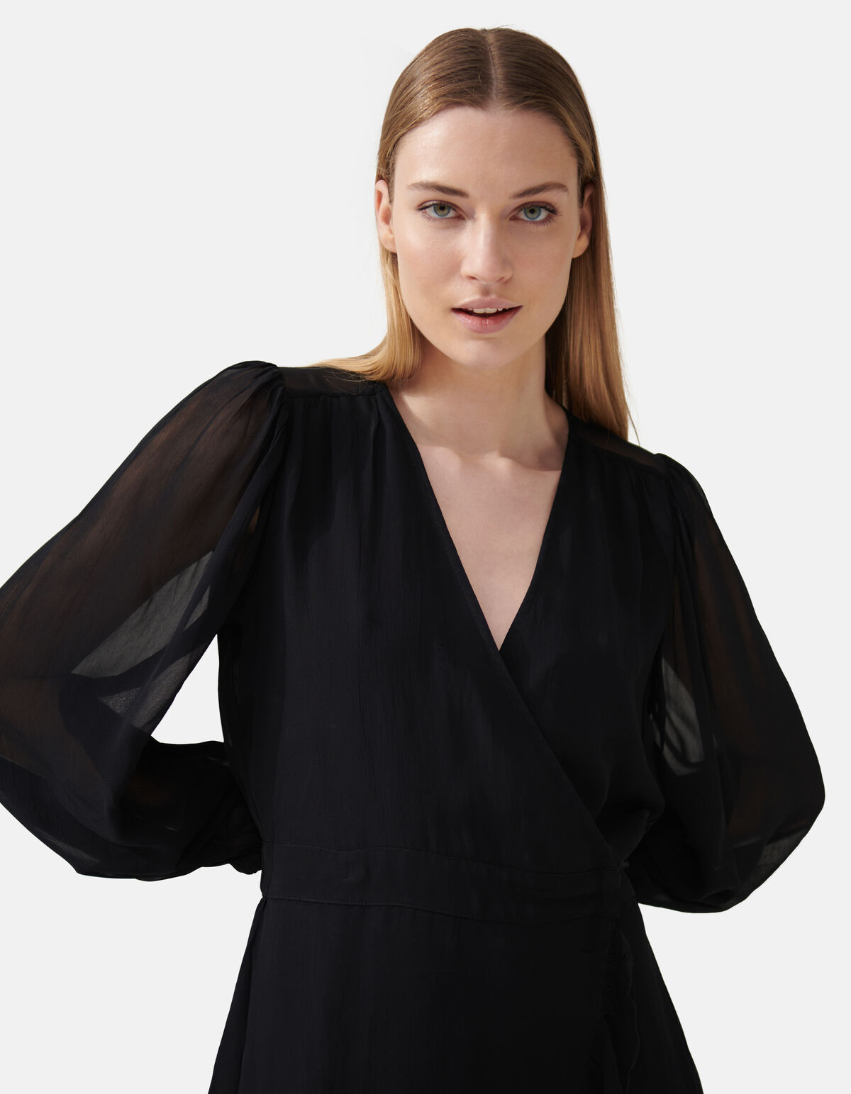 Wrap Jurk Zwart By Fred SHOEBY WOMEN