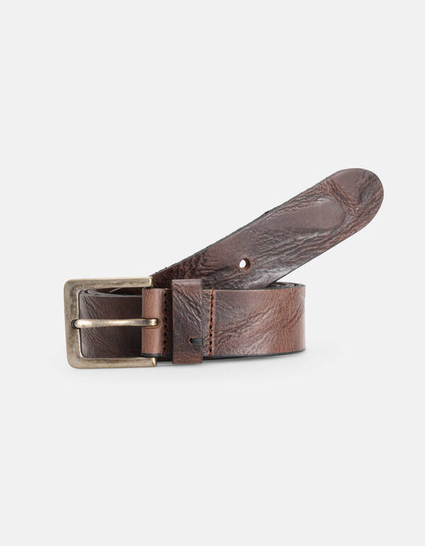 Leren Riem Donkerbruin ACCESSOIRES SHOEBY
