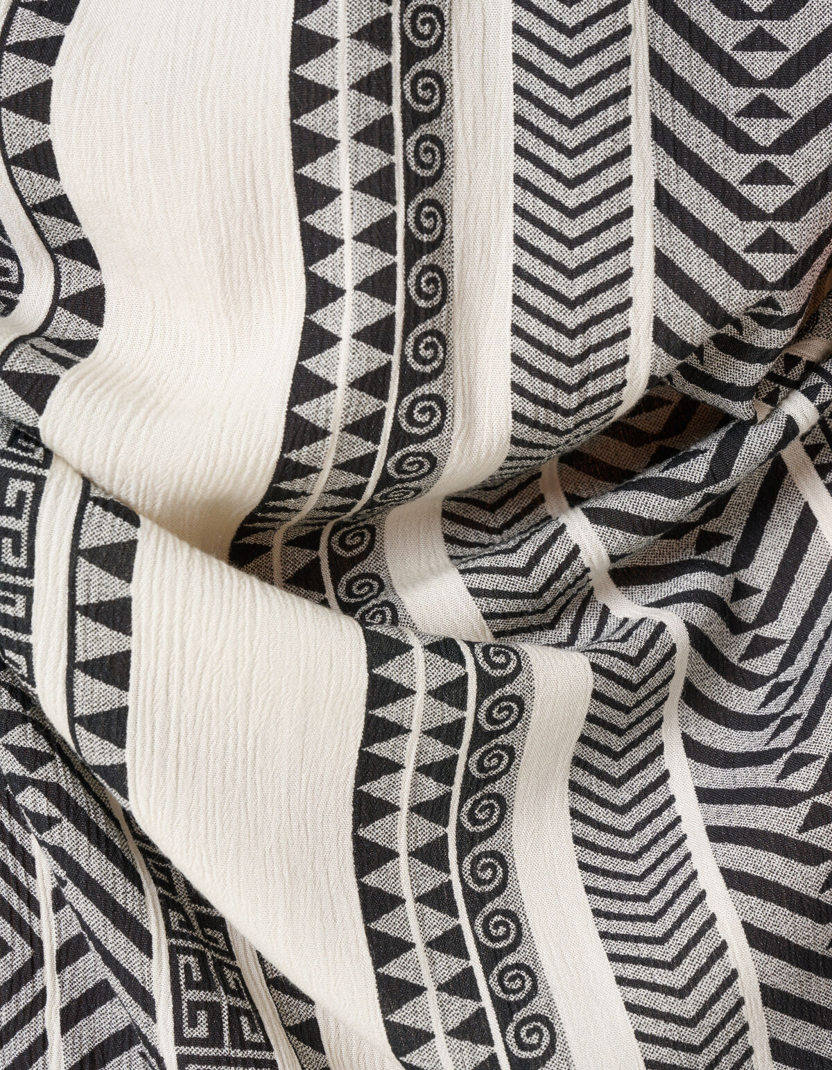 Printed Maxi Jurk Gebroken Wit/Zwart SHOEBY WOMEN